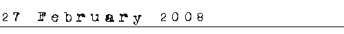 27 February 2008