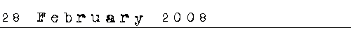 28 February 2008