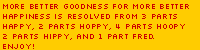for more better happiness