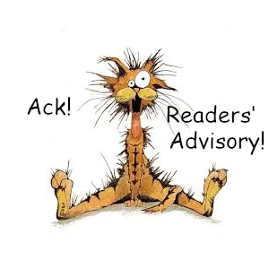 Cartoon Bill the Cat sitting down, staring at you, saying Ack and Readers' Advisory